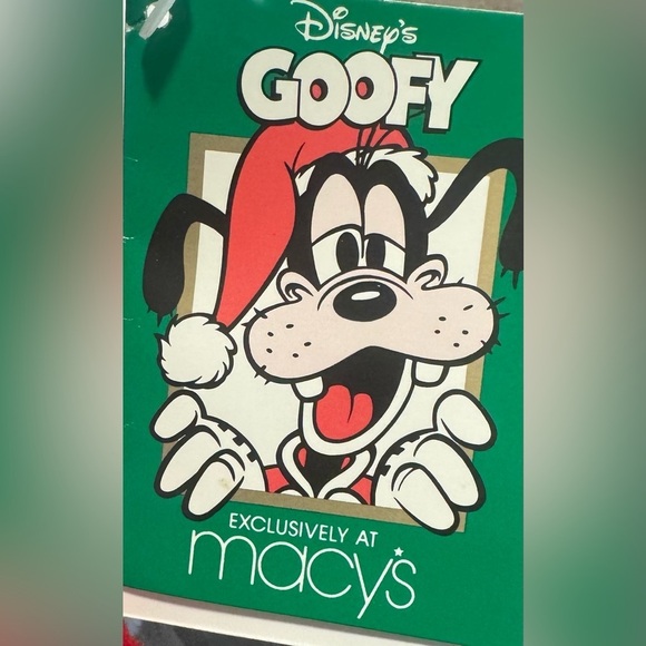 Vintage Disney Goofy Santa Plush Doll Christmas Macy's Exclusive 18” W/ Tag - Picture 9 of 12